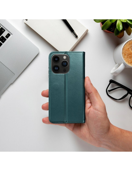 Etui Smart Magneto pour IPHONE 16 PLUS vert foncé