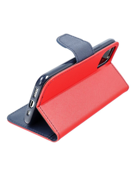 Etui pour IPHONE 16 PRO MAX rouge / bleu marine