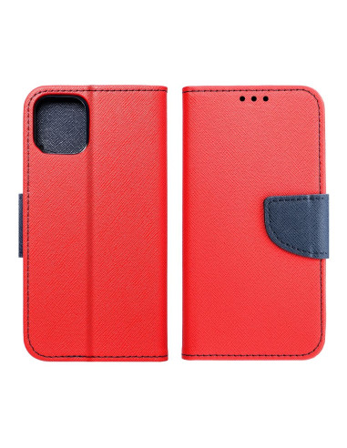 Etui pour IPHONE 16 PRO MAX rouge / bleu marine
