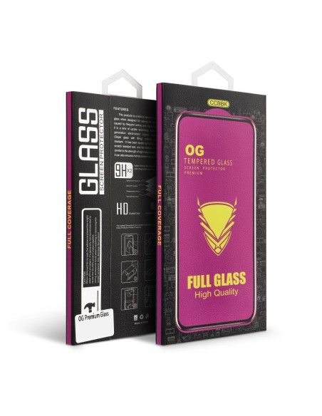OG Premium Verre trempé - pour Iphone 16 Plus noir