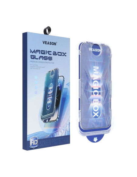 6D Pro Veason Easy-Install Glass - for Iphone 16 Pro Max black