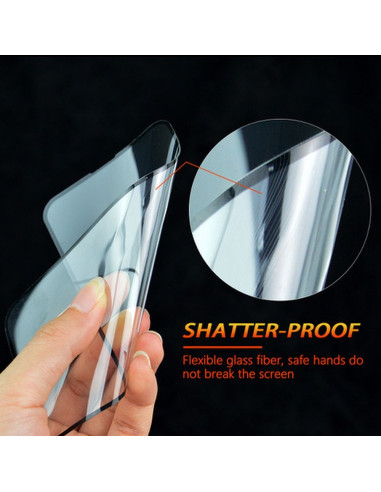Verre hybride BESTSUIT FLEXIBLE 5D Full Glue - APP iPhone 16 NOIR