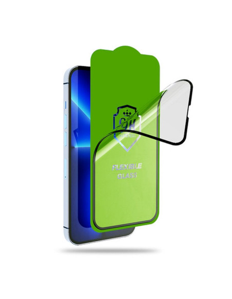 Verre hybride BESTSUIT FLEXIBLE 5D Full Glue - APP iPhone 16 Plus NOIR