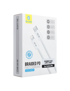 BLUEO câble Type C vers Lightning QC4.0 60MB/S PD60W C338 1,2M blanc 2