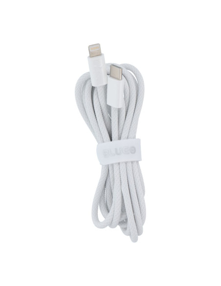 BLUEO câble Type C vers Lightning QC4.0 60MB/S PD60W C338 2M blanc