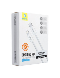 BLUEO câble Type C vers Lightning QC4.0 60MB/S PD60W C338 2M blanc 2