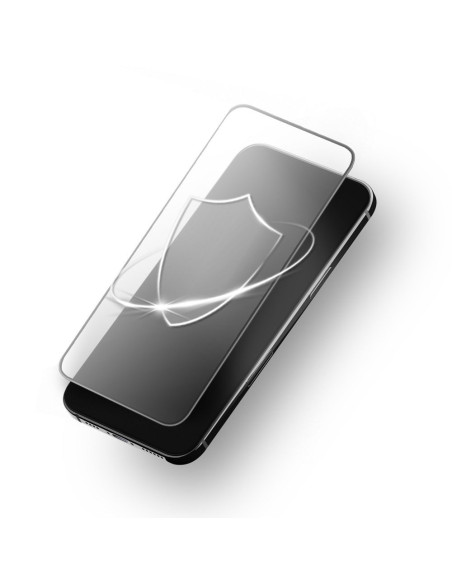 Forcell Verre trempé ultra clair - pour Iphone 16 Plus noir