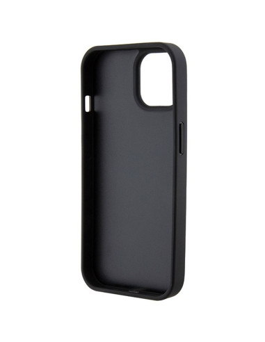 Véritable GUESS Case GUHCP15SP4EPMK pour iPhone 15 (Quilted 4G Classic / Black)