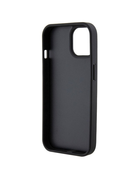 Véritable GUESS Case GUHCP15SP4EPMK pour iPhone 15 (Quilted 4G Classic / Black)