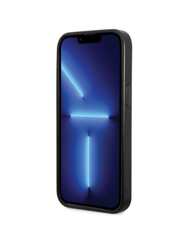 Véritable GUESS Case GUHCP15SP4EPMK pour iPhone 15 (Quilted 4G Classic / Black)