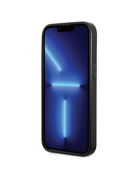 Véritable GUESS Case GUHCP15SP4EPMK pour iPhone 15 (Quilted 4G Classic / Black)