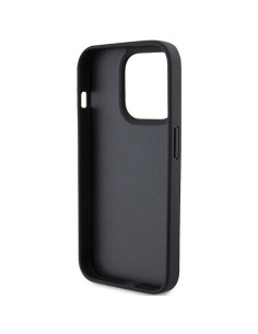Véritable GUESS Case GUHCP15LP4EPMK pour iPhone 15 PRO (Quilted 4G Classic / Black) 2