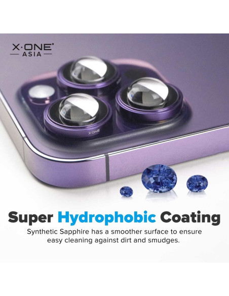 Verre trempé X-ONE pour objectif de caméra Camera Armor Pro - pour iPhone 16/16 Plus