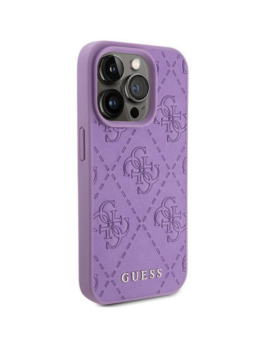 Coque GUESS pour IPHONE 15 Pro Max GUHCP15XP4EPMU (Quilted 4G Classic) violet clair