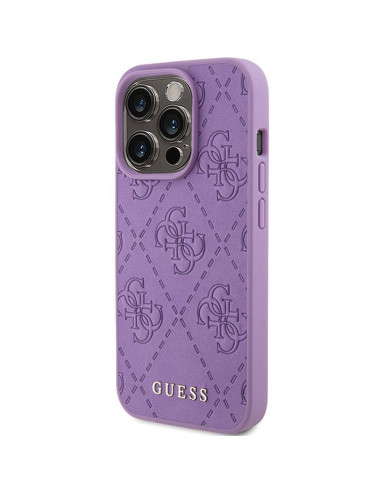 Coque GUESS pour IPHONE 15 Pro Max GUHCP15XP4EPMU (Quilted 4G Classic) violet clair