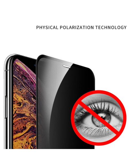 Verre trempé X-ONE Full Cover Extra Strong Privacy - APP IPHO 16 Pro Max (full glue) NOIR