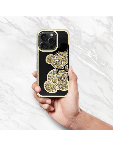 Coque TEDDY BEAR pour IPHONE 16 Pro or