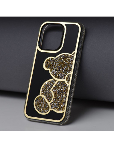 Coque TEDDY BEAR pour IPHONE 16 Pro or