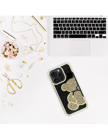 Coque TEDDY BEAR pour IPHONE 16 Pro Max or