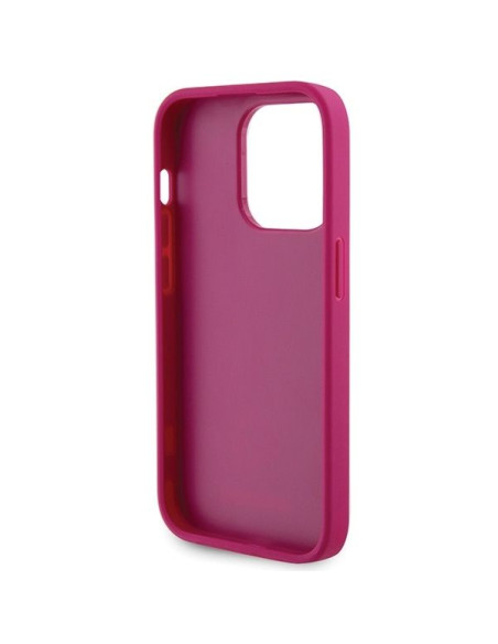 Coque GUESS pour IPHONE 15 Pro GUHCP15LPS4DGPP (Strass Metal Logo) rose