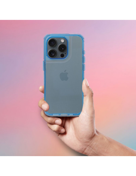 Coque MATRIX CLEAR pour IPHONE 14 bleu