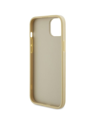 Coque GUESS pour IPHONE 13 / 14 / 15 GUHCP15SPS4DGPD (Cuir 4G Metal Logo Strass) or