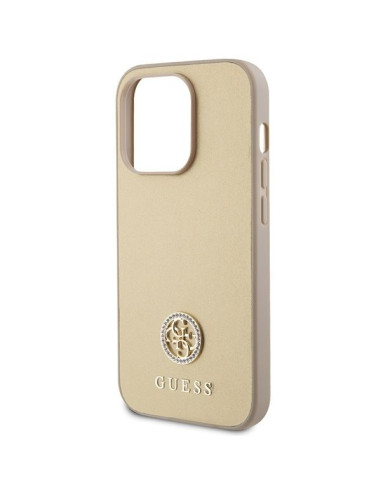 Coque GUESS pour IPHONE 15 Pro GUHCP15LPS4DGPD (Strass Metal Logo) or