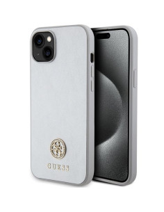 Coque GUESS pour IPHONE 13 / 14 / 15 GUHCP15SPS4DGPS (Strass Metal Logo) argenté