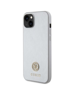 Coque GUESS pour IPHONE 13 / 14 / 15 GUHCP15SPS4DGPS (Strass Metal Logo) argenté 2