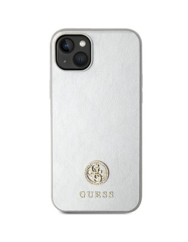 Coque GUESS pour IPHONE 13 / 14 / 15 GUHCP15SPS4DGPS (Strass Metal Logo) argenté