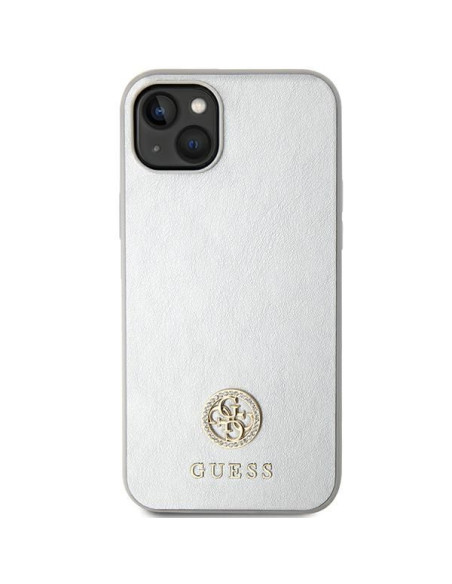 Coque GUESS pour IPHONE 13 / 14 / 15 GUHCP15SPS4DGPS (Strass Metal Logo) argenté