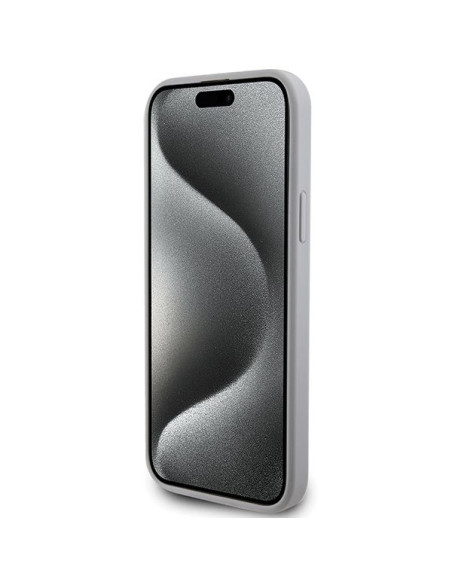 Coque GUESS pour IPHONE 13 / 14 / 15 GUHCP15SPS4DGPS (Strass Metal Logo) argenté