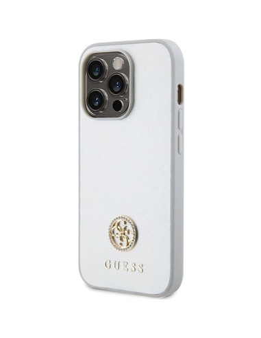 Coque GUESS pour IPHONE 15 Pro GUHCP15LPS4DGPS (Strass Metal Logo) argenté