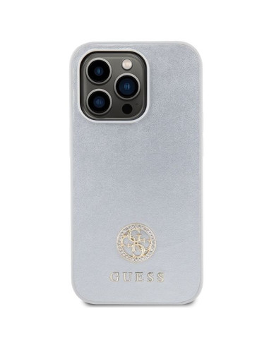 Coque GUESS pour IPHONE 15 Pro GUHCP15LPS4DGPS (Strass Metal Logo) argenté