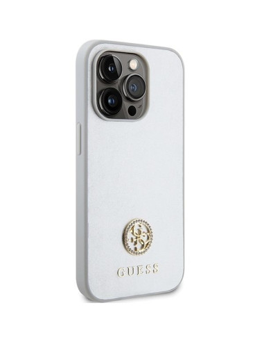 Coque GUESS pour IPHONE 15 Pro GUHCP15LPS4DGPS (Strass Metal Logo) argenté
