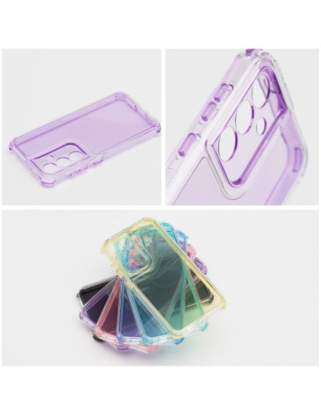 Coque MATRIX CLEAR pour SAMSUNG S21 FE violet clair