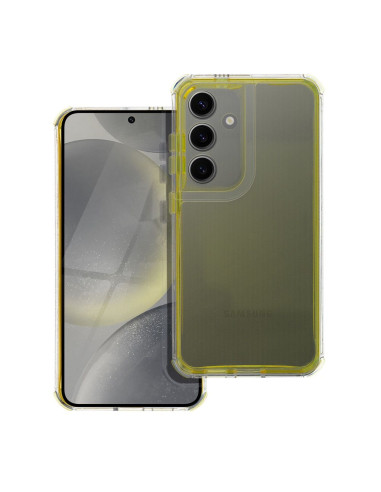 Coque MATRIX CLEAR pour SAMSUNG S21 FE jaune