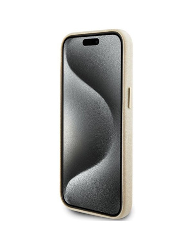 Coque GUESS pour IPHONE 13 / 14 / 15 GUHCP15SPGMCSD (Glitter Glossy Script) Or