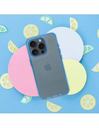 Coque MATRIX CLEAR pour IPHONE 15 bleu