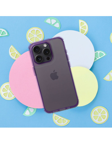 Coque MATRIX CLEAR pour IPHONE 15 Pro Max violet clair