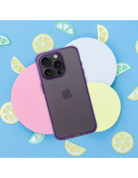 Coque MATRIX CLEAR pour IPHONE 15 Pro Max violet clair