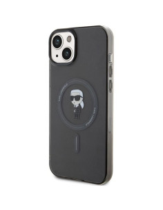 Véritable KARL LAGERFELD Case KLHMP15MHFCKNOK pour iPhone 15 PLUS (Ikonik + MAG / noir) 2