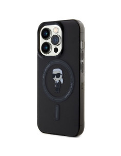 Véritable KARL LAGERFELD Case KLHMP15LHFCKNOK pour iPhone 15 PRO (Ikonik + MAG / noir) 2