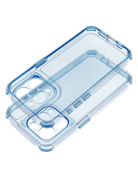 Coque MATRIX CLEAR pour IPHONE 12 bleu