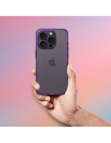 Coque MATRIX CLEAR pour IPHONE 12 violet clair