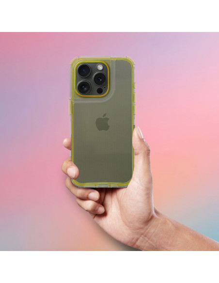 Coque MATRIX CLEAR pour IPHONE 15 Pro Max jaune