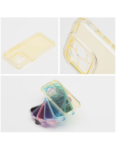 Coque MATRIX CLEAR pour IPHONE 16 jaune