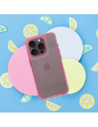 Coque MATRIX CLEAR pour IPHONE 16 PLUS rose poudré