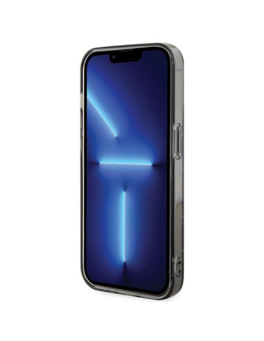 Véritable KARL LAGERFELD Case KLHCP15XHNKMKLK pour iPhone 15 PRO MAX (Iconic Monogram / noir)