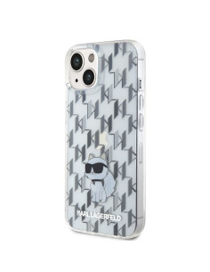 Véritable KARL LAGERFELD Case KLHCP15SHNCMKLT pour iPhone 15 (Monogramme / transparent) 2